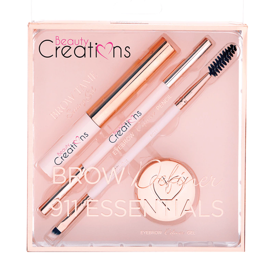 Set De Cejas 4 Brow Definer 911 Essentials Beauty Creations® Medium brown