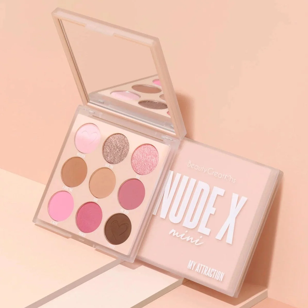 Paleta De Sombras 9 Tonos Nude X My Attraction Marca Beauty Creations®