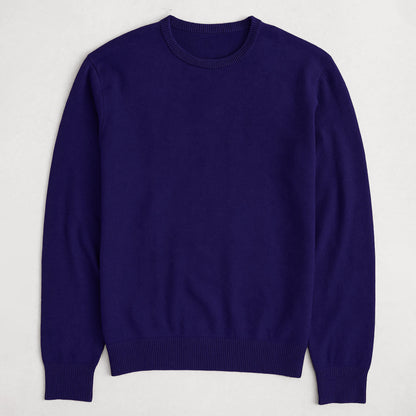 Suéter Para Hombre Básico De Punto Fino Marino E55301 Marca Bobois®