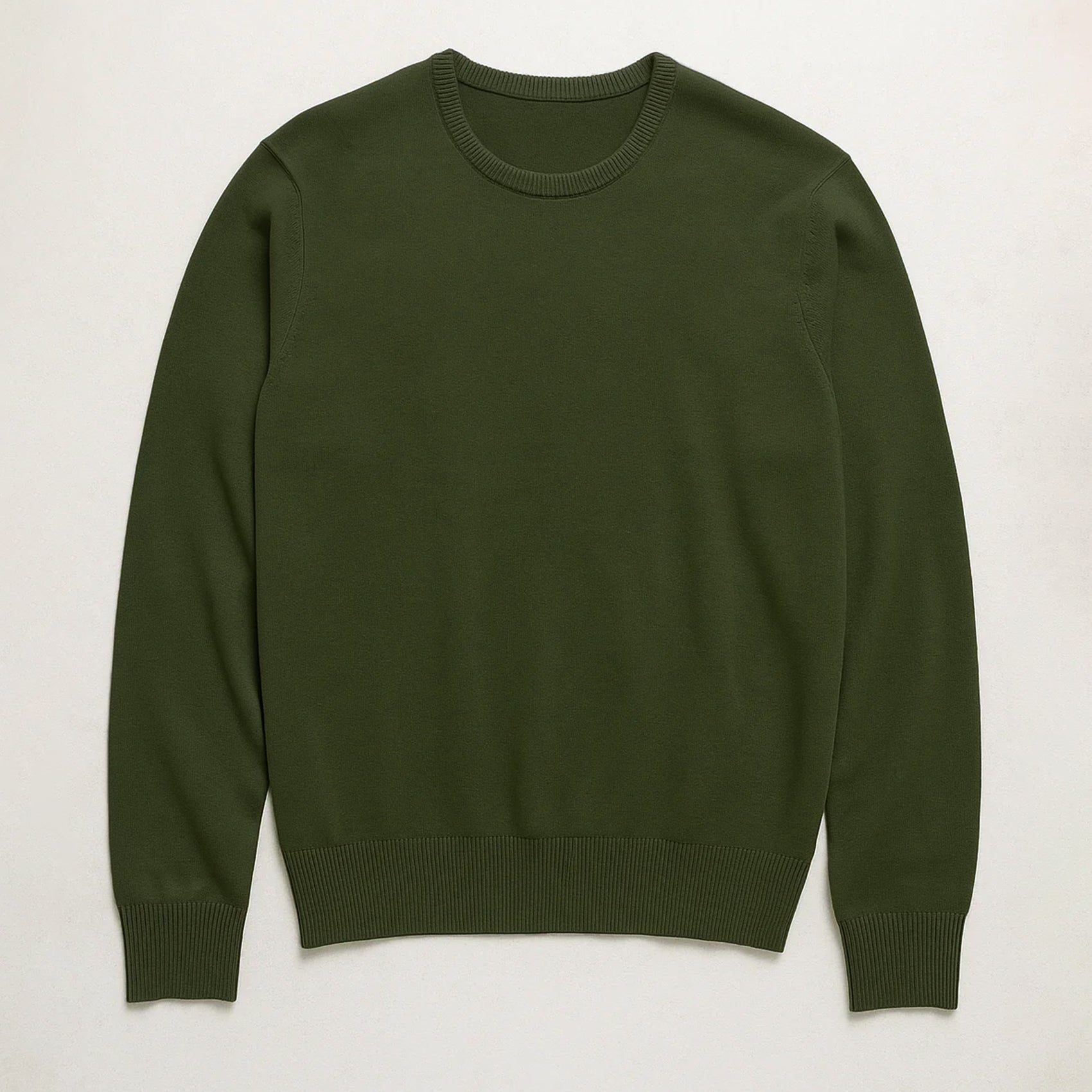 Suéter Para Hombre Básico De Punto Fino Militar E55301 Marca Bobois®