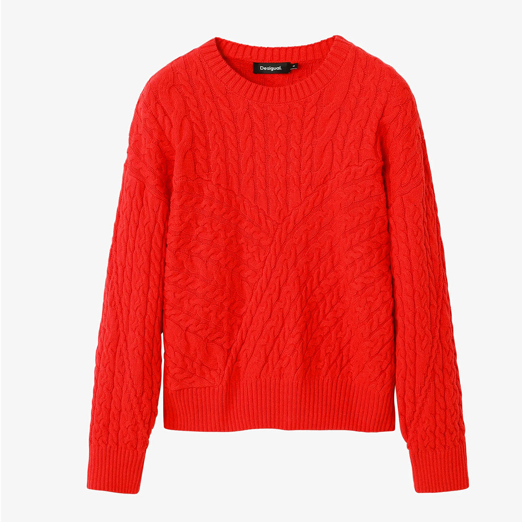 Sweater Juvenil De Punto Con Relieve De Dama Marca Desigual®
