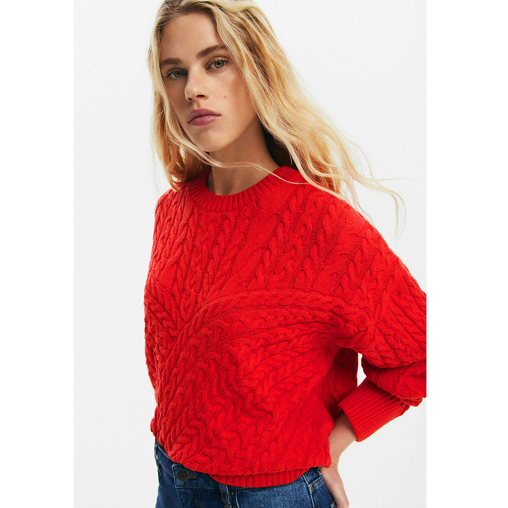 Sweater Juvenil De Punto Con Relieve De Dama Marca Desigual®
