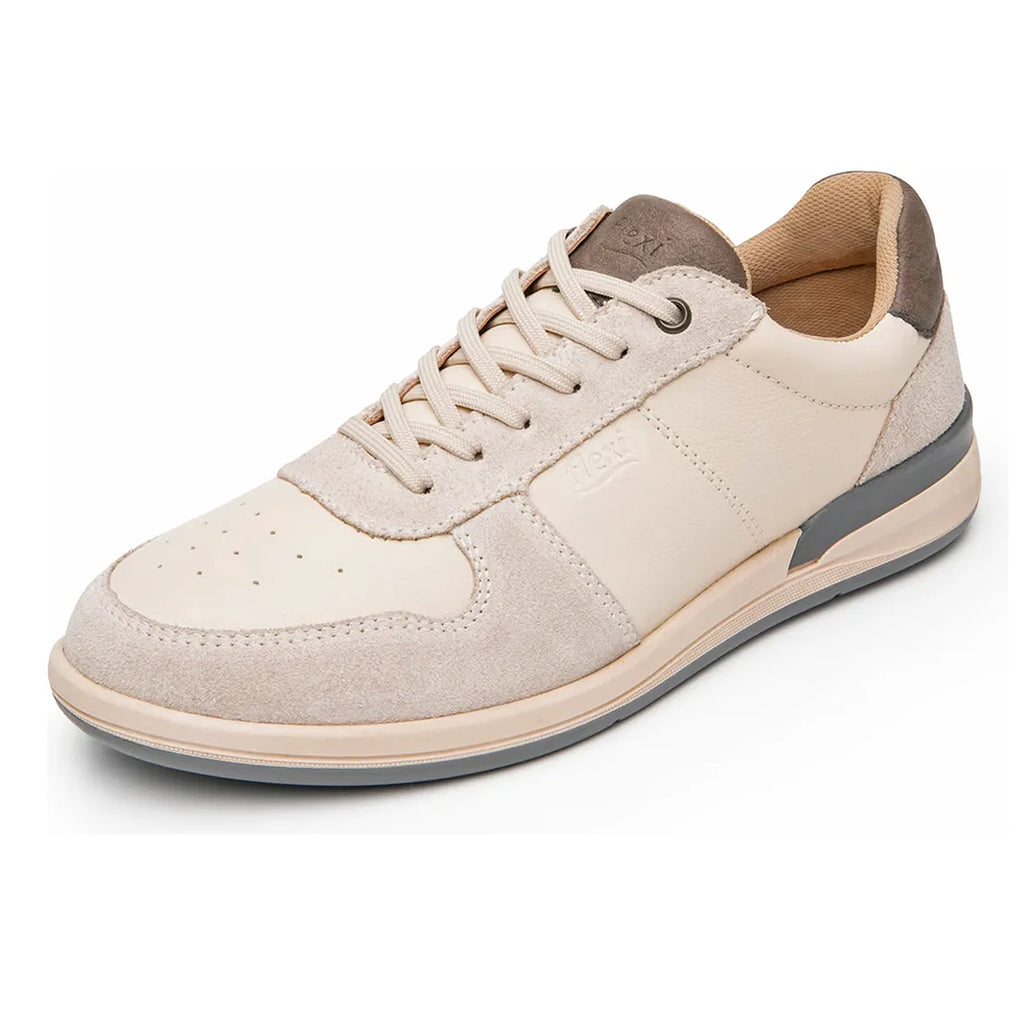 Tenis Casual Para Hombre Mod.419801 Beige Marca Flexi®