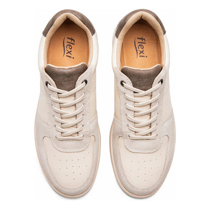 Tenis Casual Para Hombre Mod.419801 Beige Marca Flexi®