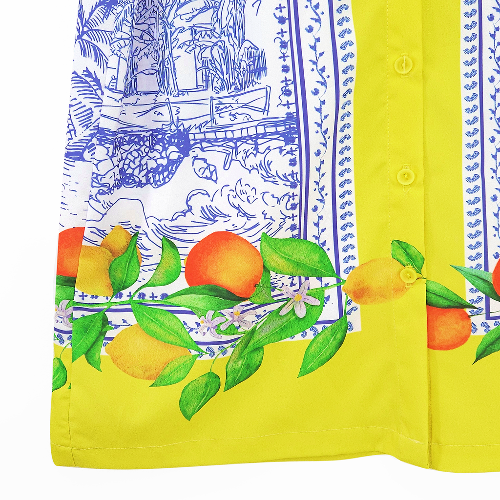 Vestido Ligero Casual Para Mujer Mod.1652 London Fashion® Amarillo Playa