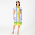 Vestido Ligero Casual Para Mujer Mod.1652 London Fashion® Amarillo Playa