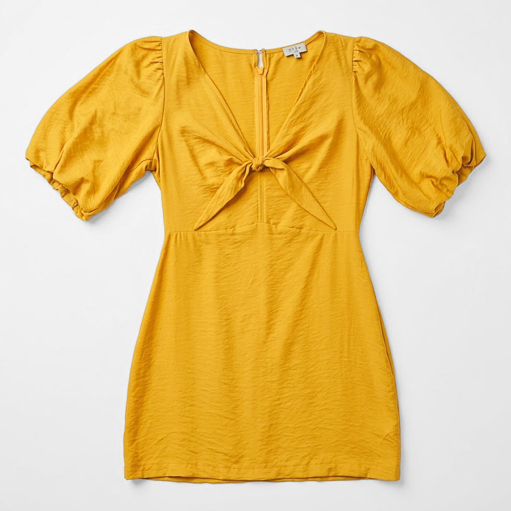Vestido Para Mujer Mangas Cortas Abullonadas Mod.56734 Stop®