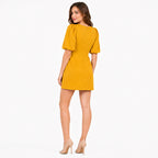 Vestido Para Mujer Mangas Cortas Abullonadas Mod.56734 Stop®