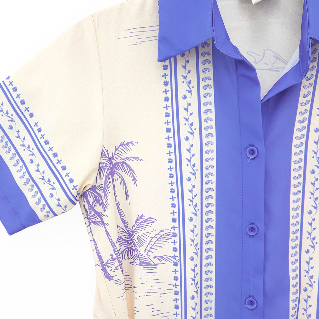 Vestido Ligero Casual Para Mujer Mod.1652 London Fashion® Azul Playa