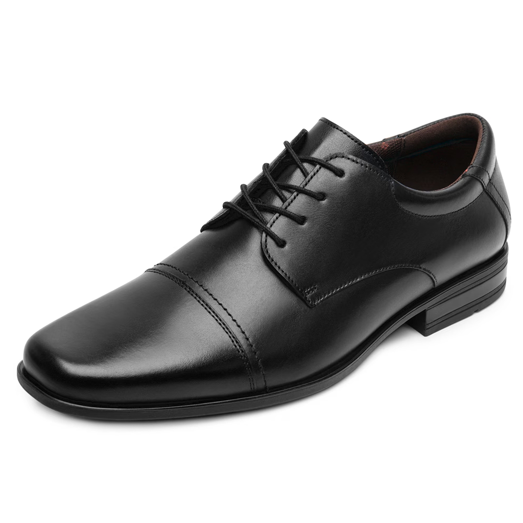 Zapato Derby Vestir Para Hombre Mod.90725 Flexi® Negro