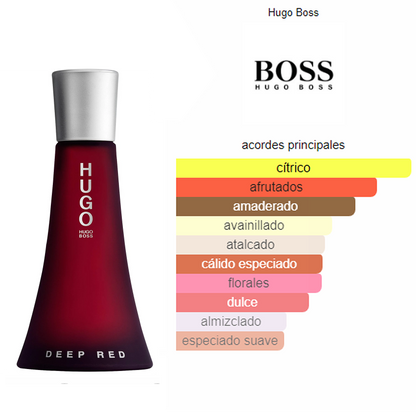 Perfume Deep Red 90ml Edp Para Mujer Marca Hugo Boss®