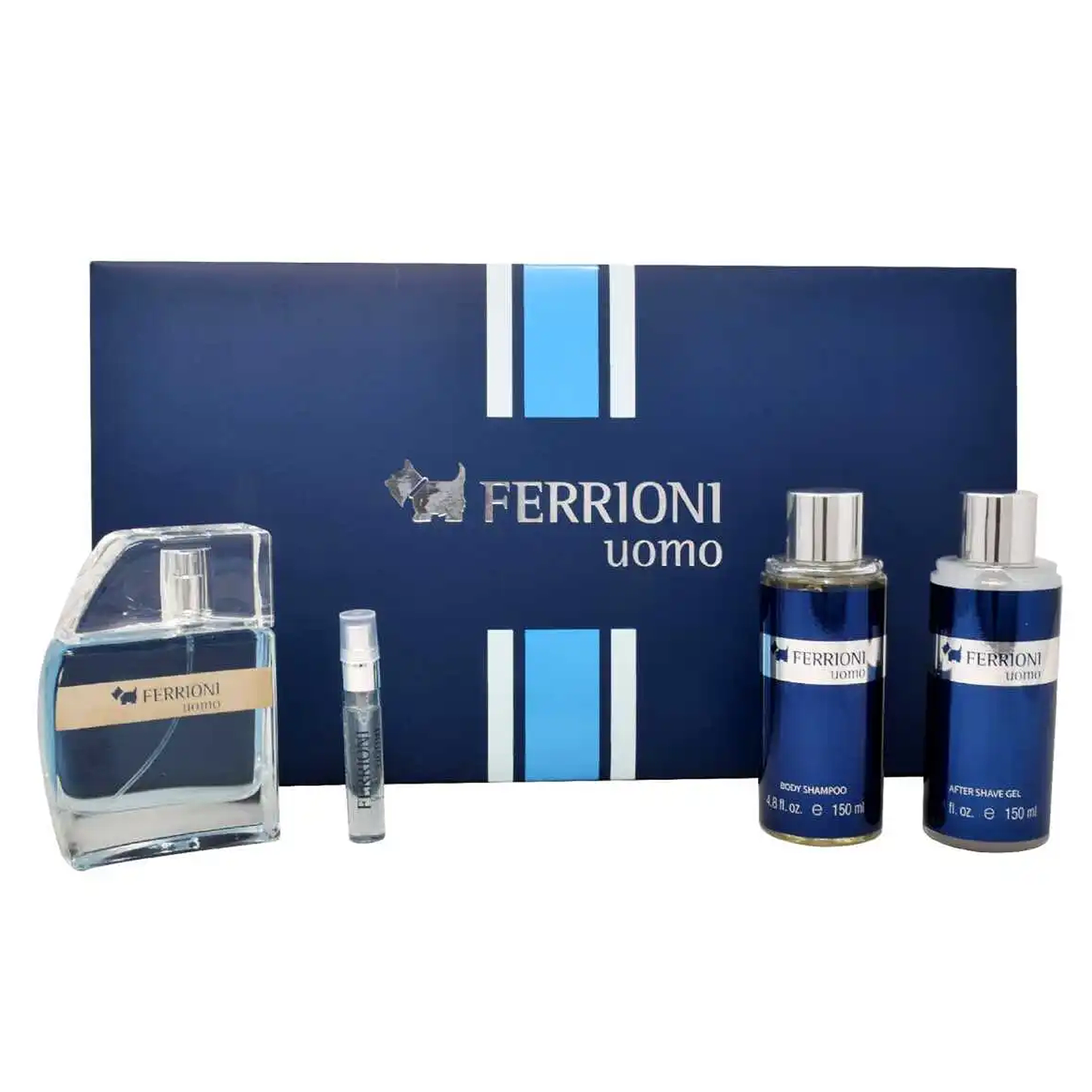 Perfume Para Hombre Ferrioni® Uomo 100ml Set 4pz