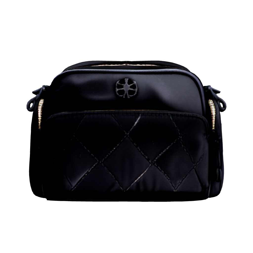 Bolso Crossbody Para Mujer Mod. Ji 2519 Jaime Ibiza® Negro Lisa Níquel Multicolor