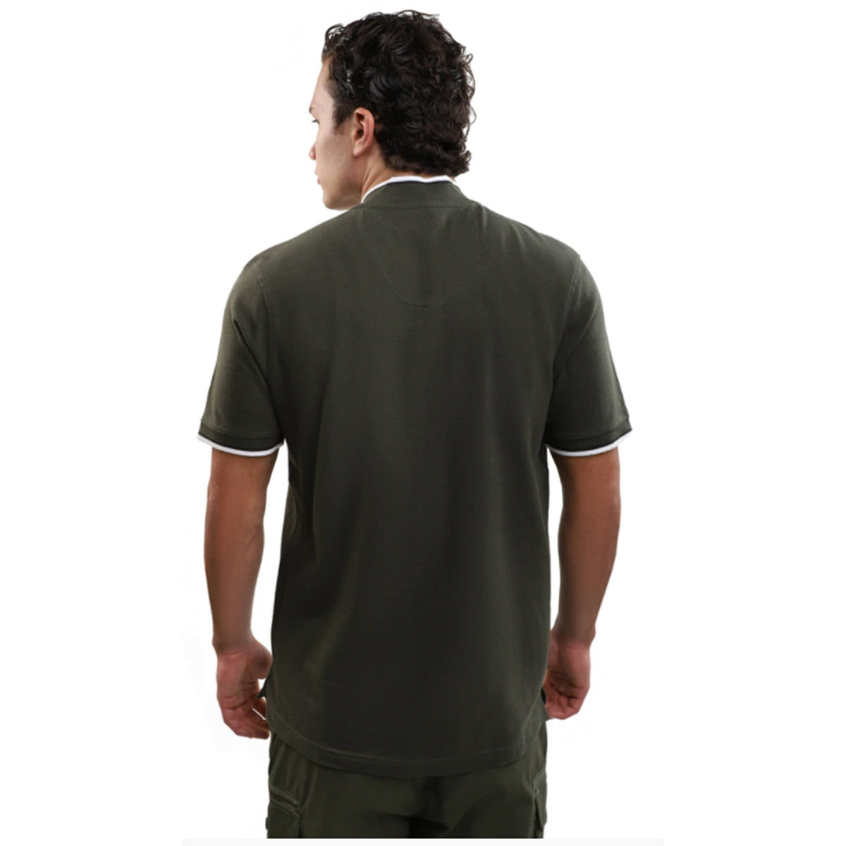 PLAYERA MANGA CORTA VERDE MILITAR  LOB®