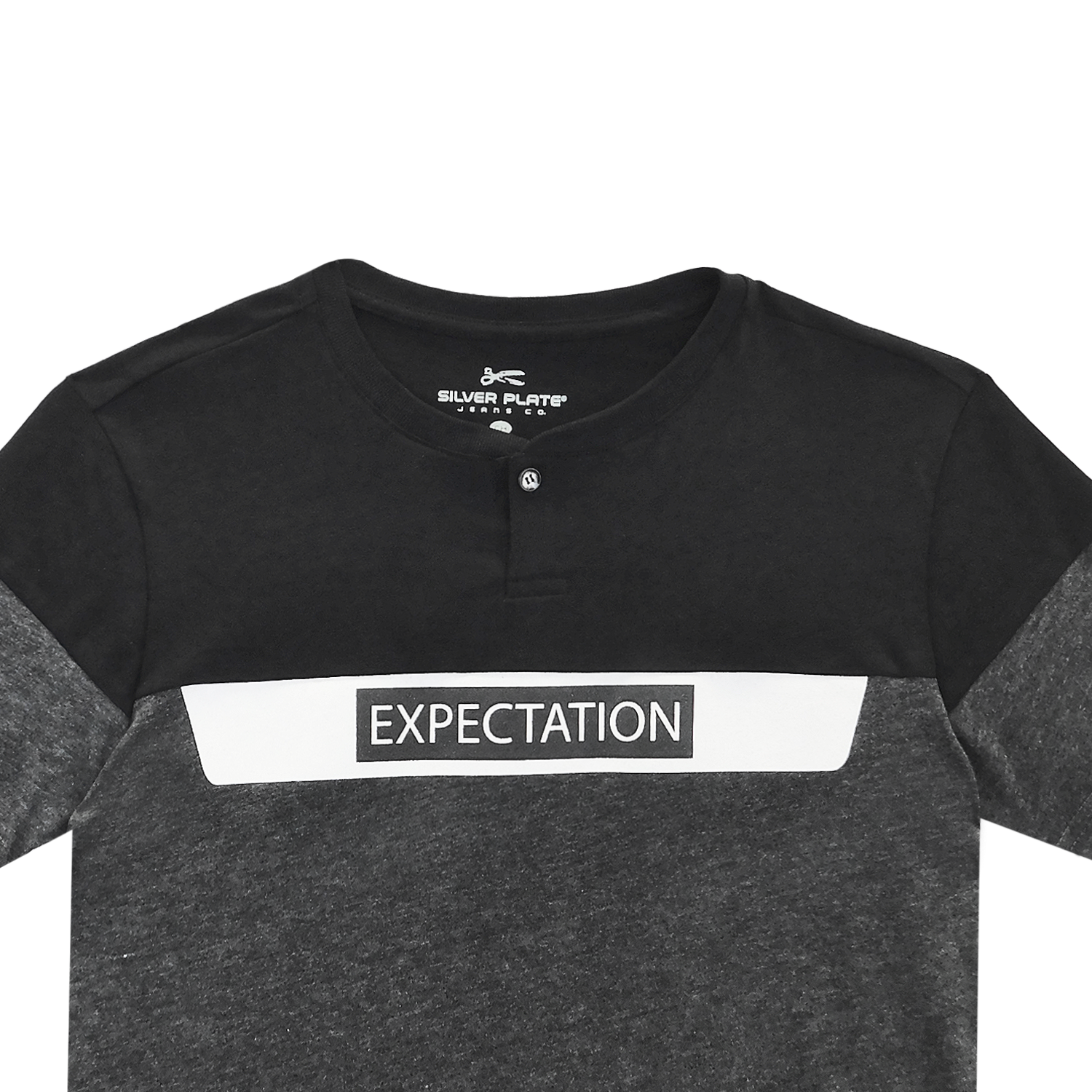 Playera De Hombre Casual Diseños Marca Silver Plate® GRIS